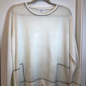 Calvin Klein Women Long White Top.